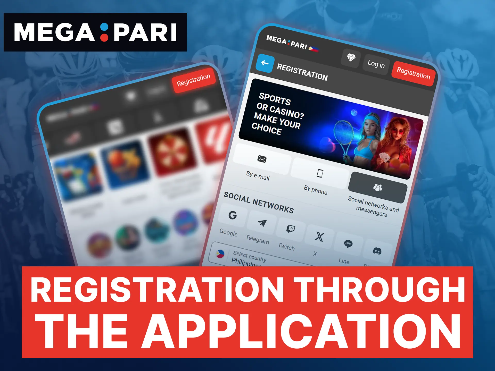 Quickly complete registration on the official Megapari application to access all sports and casino features.