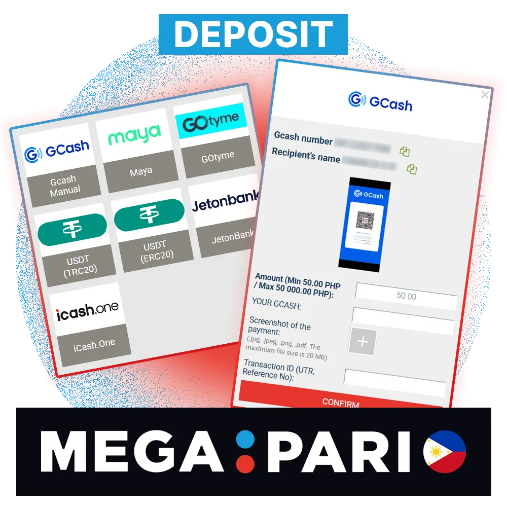 Megapari deposit options offer fast and secure ways to fund your account using GCash and crypto wallets.