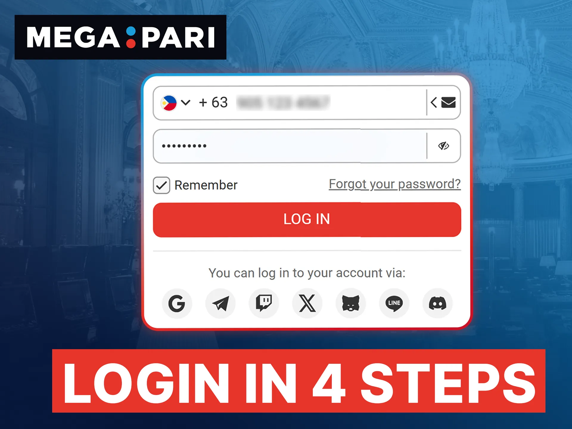 Complete your Megapari login easily on the official website or mobile app using your credentials.