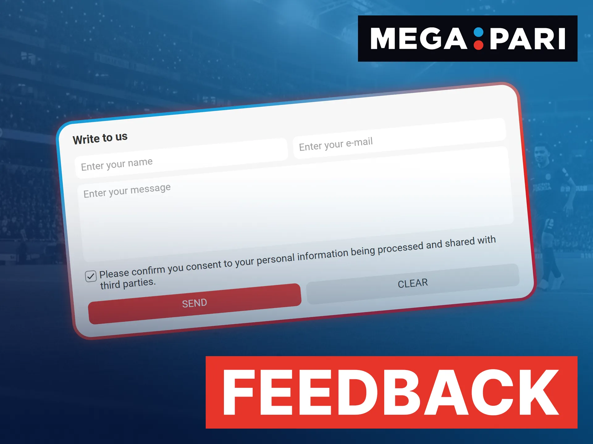 Use the structured Megapari feedback form to share suggestions or report specific issues to a manager.